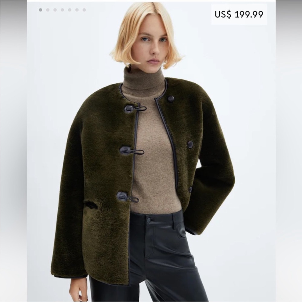 Mango Fur-Effect Coat NWT (sold out everywhere)
